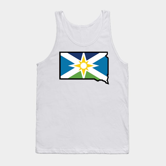 Aberdeen Flag in South Dakota Tank Top by Aberdeen Outfitters